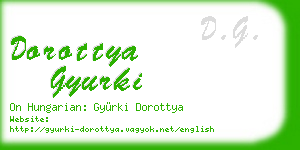 dorottya gyurki business card